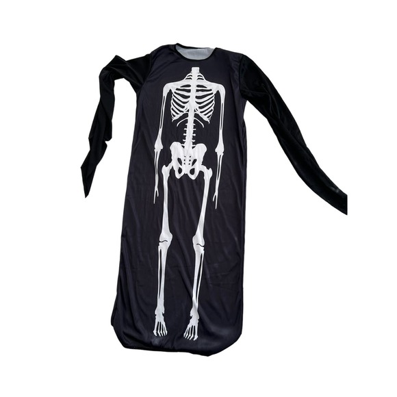 Casual Mini Gothic Dress With Skull Print Detail Sz M - Picture 1 of 6